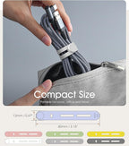 35Pcs Nearockle Reusable Cable Ties, Adjustable Silicone Cord Organizer Small - Image 2