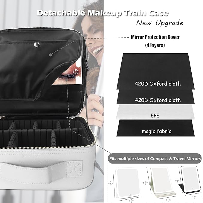 MOMIRA Travel Makeup Bag Cosmetic Bag Makeup Organizer Bag - Image 2