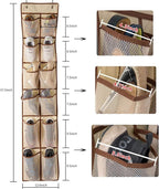 KEEPJOY Over The Door Shoe Organizer, Hanging Shoe Organizer 12 Mesh Pockets - Image 3