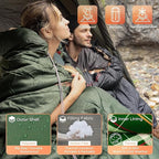 KingCamp Sleeping Bag for Adults, Cold Weather & Warm Extra Wide Big & Tall XL - Image 3