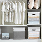 Fabric Storage Cubes with Clear Windows and Lids, Decorative Storage Boxes - Image 5