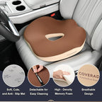 Coverado Car Seat Cushion with Memory Foam, Ergonomic Driving Seat Cushion - Image 5