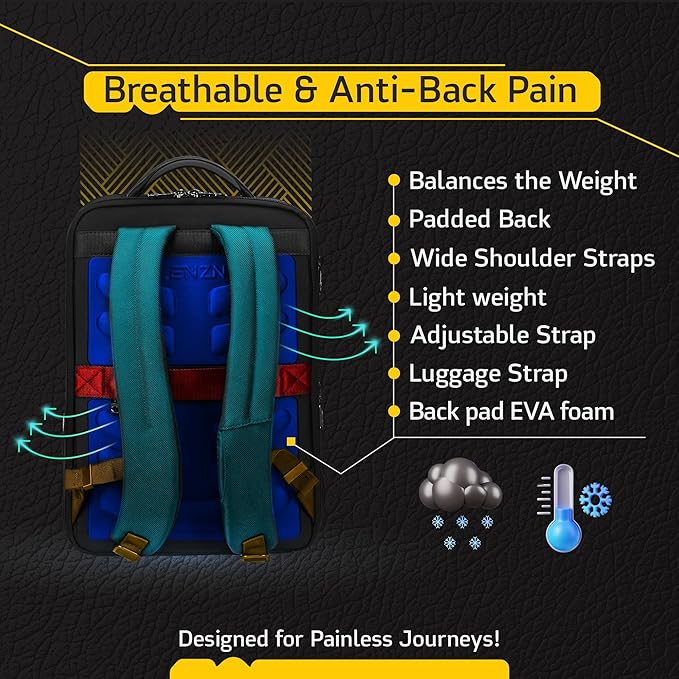 Laptop Business Backpack for Men & Women, Work Backpack Fits 15.6 Inch - Image 6