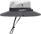 Womens Summer Sun Hat Beach Hat Wide Brim Outdoor UV Protection Hat Foldable by AEFSHAN