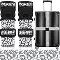 2 Pack Luggage Straps for Suitcases, Adjustable Travel Belt by ZHOMA
