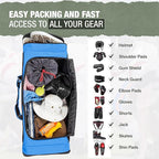 Jetstream Heavy Duty Multi Pocket Durable Sports Gym Equipment Travel Duffel Bag - Image 6