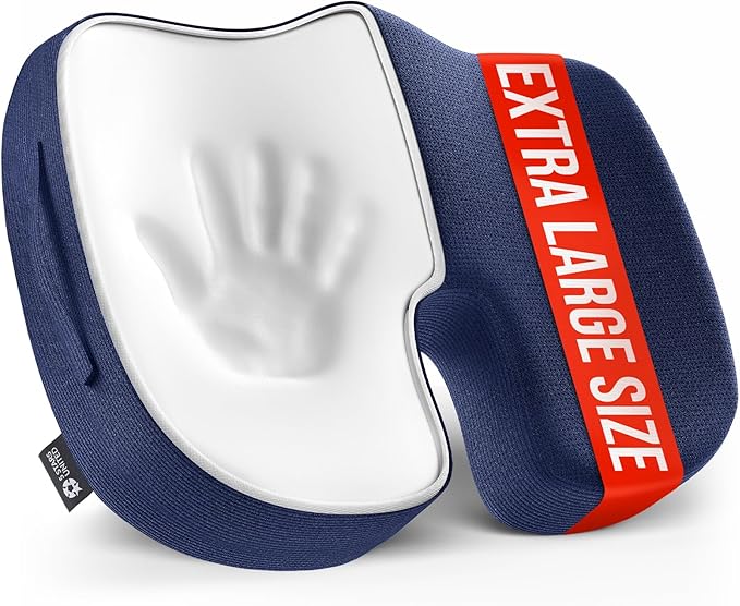 5 STARS UNITED Seat Cushion for Tailbone Pain Relief – Large Memory Foam by 5STARSUNITED