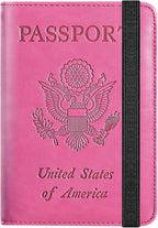 Passport Holder Cover Wallet Travel Essentials RFID Blocking Leather Card Case by PASCACOO