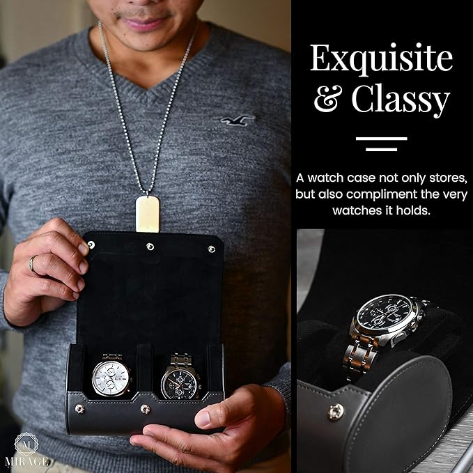 2 Watch Roll Travel Case for Men - Image 2