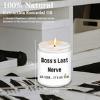 Boss Gifts,Boss Lady Gifts for Women, Men, Funny Anniversary Christmas Birthday Best Gift for Him, Her - Lavender Scented Candles