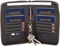 STAR VISTA Lorenzo Full Grain Leather Family Passport Wallet by STARVISTA