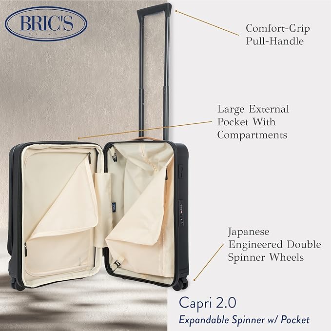 Bric's Capri 2.0 21" Spinner w/Pocket Expandable - Image 3