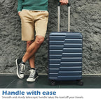 Coolife Larage Luaggage Hardside Expandable Suitcase - Image 2