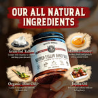 Organic Beef Tallow for Skin - 4 OZ (Citrus) — Grass Fed Beef Tallow for face + Body — US-Made Whipped Tallow and Honey Balm Moisturizer for Dry and Sensitive Skin, Eczema, Rosacea (No Additives)