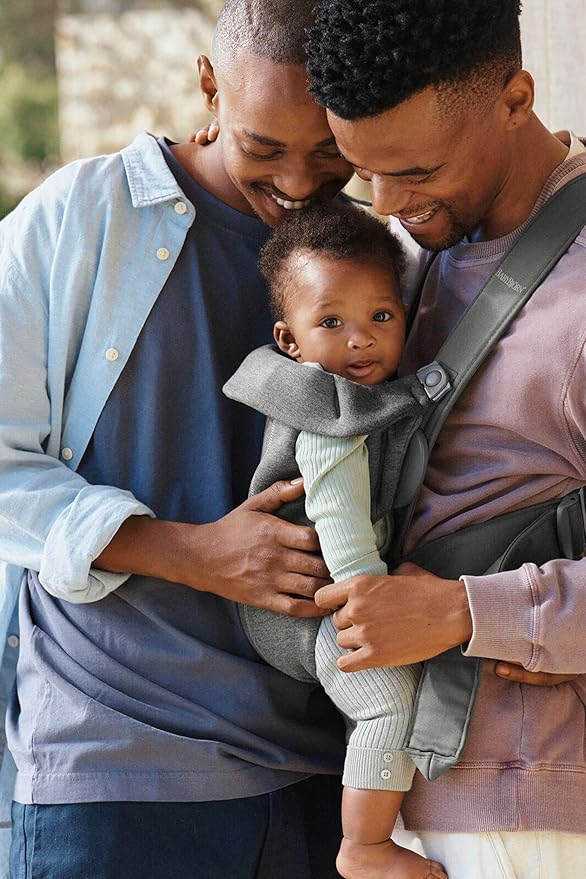 BabyBjörn Baby Carrier Mini, Dark Gray, 3D Jersey Infant Carrier, Easy-to-Use - Image 9