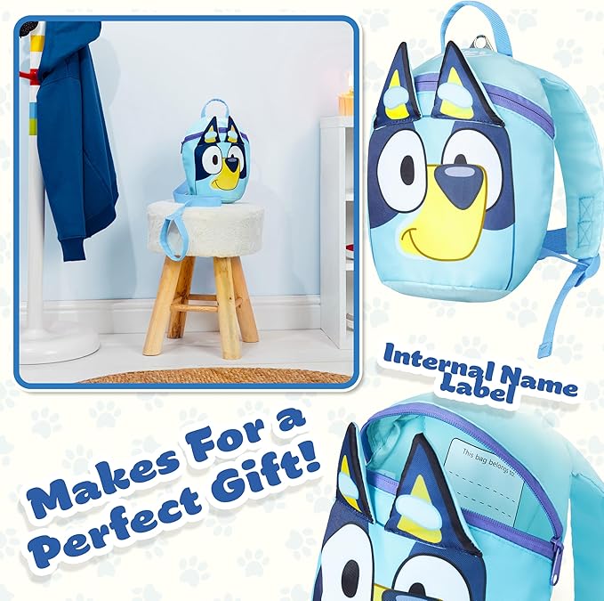 Bluey Backpack with Toddler Safety Harness - Image 5
