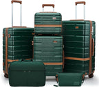 Luggage Sets, Suitcase with Spinner Wheels, PC+ABS Hardshell Travel Luggage Set by Unknown