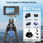 42.2" Carbon Fiber Travel Tripod - Image 5