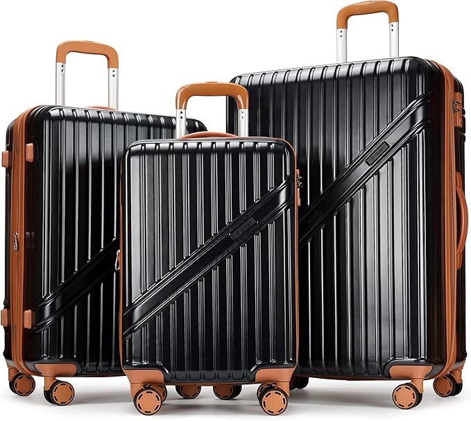 GinzaTravel Luggage Sets 3-Piece Expandable Suitcases by PRIMICIAAuthorizedProducts