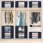 Fab totes 10 Pack Clothes Storage, Foldable Thick Fabric Blanket Storage Bags - Image 6