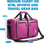 Bago Foldable Duffel Bags for Traveling Women & Men - 40L Sports Packable - Image 7