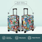 Explore Land Travel Luggage Cover Suitcase Protector Fits 23-26 Inch Case - Image 2