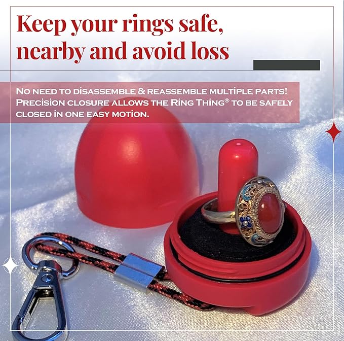 RING THING - Ring Holder Keychain, Jewelry Organizer and Storage, Portable - Image 8