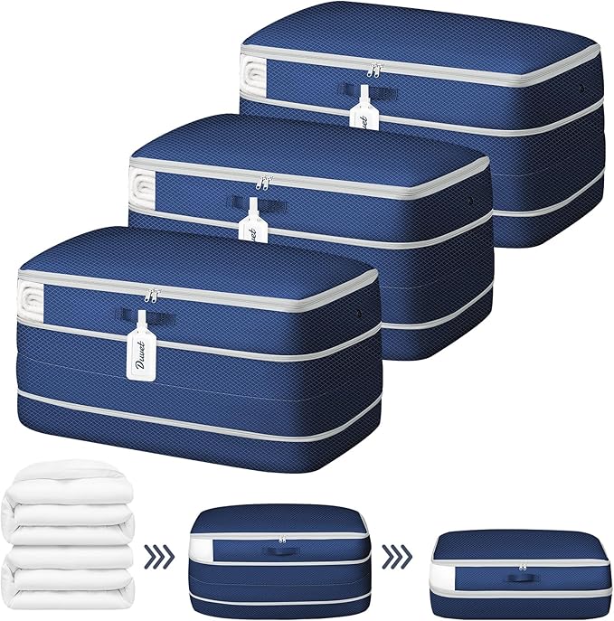 DIMJ Comforter Storage Bag - 100L Large Capacity Blanket Storage Compression by DiMJ