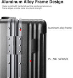 feilario 24in Aluminium Frame PC Hard Shell Spinner Wheels Luggage, Built-In - Image 2