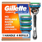 Gillette Fusion ProGlide Razor for Men, Handle + 4 Blade Refills, Holiday Gifts for Men