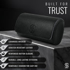 2 Watch Travel Case for Men – Sleek Faux Leather Organizer for Smart & Luxury - Image 2