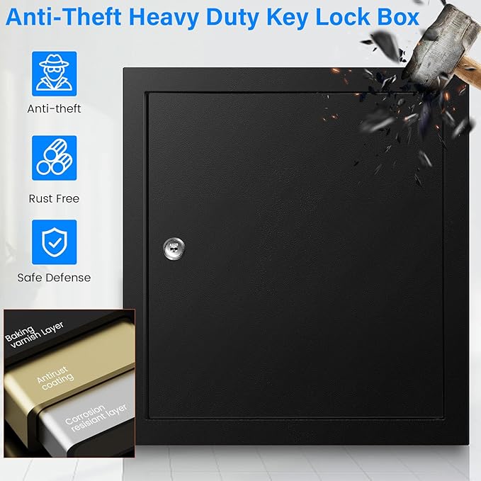 100 Keys Key Lock Box, Anti-Theft Key Cabinet - Image 3