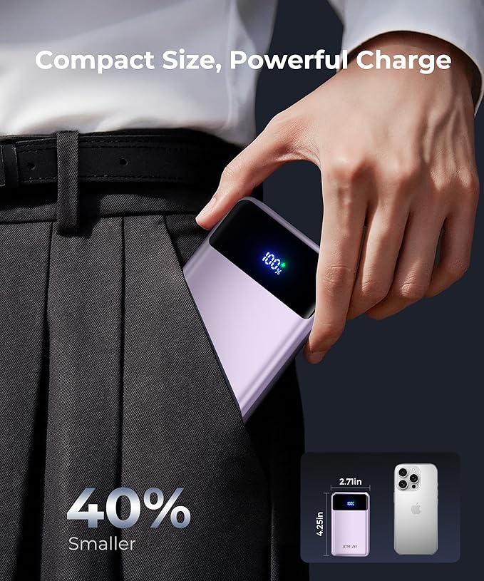 Portable Charger Power Bank - 30000mAh 65W Laptop Travel Essentials Battery - Image 4