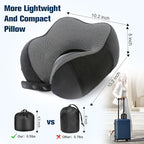 Neck Pillow for Traveling, Travel Pillows for Airplanes, 100% Pure Memory Foam - Image 3
