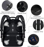 VECKUSON Unisex 18.4 Inch Laptop Backpack, - Image 4