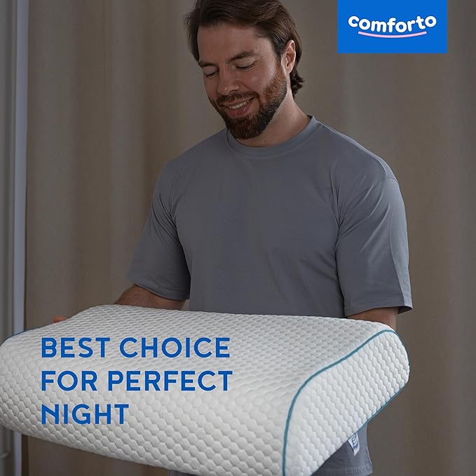 Memory Foam Pillow for Sleeping 23.6x15.7 - Image 5