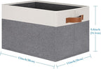 Large Fabric Storage Bins, Foldable Fabric Storage Baskets - Image 3