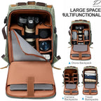 Padwa Lifestyle Green Camera Backpack - Image 3