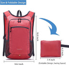 YZAOLL Small Hiking Backpack 15L Lightweight Packable Outdoor Hiking Daypacks - Image 2