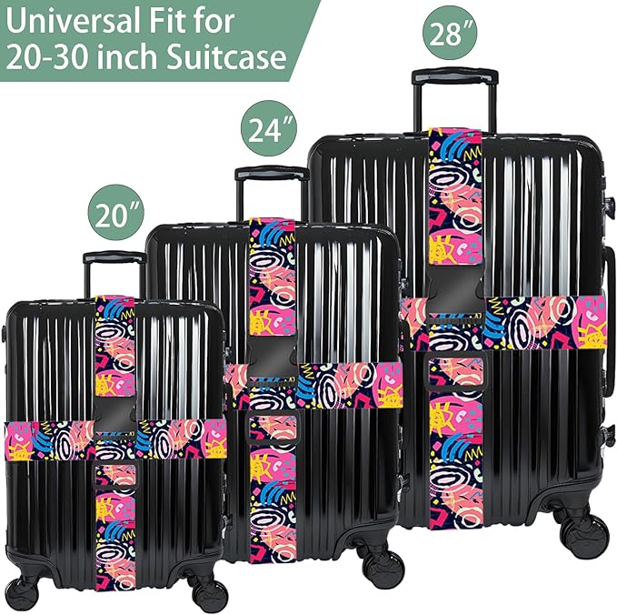 Universe Luggage Straps for Suitcases, Adjustable Luggage Travel Belt to Keep - Image 3