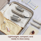 MESCOMB 5-in-1 Hot Air Styler Kit – 110,000 RPM Fast-Drying Dryer, Auto-Wrap Curlers, Straightening & Volumizing Brushes All-in-One (Champagne White)