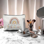 Nogrit Teacher Appreciation Gifts Makeup Cosmetic Bag,It's a Good Day to Teach Tiny Humans Teacher Makeup Travel Toiletry Bag,Back to School Gifts for Teachers,Thank You Gifts for Teachers