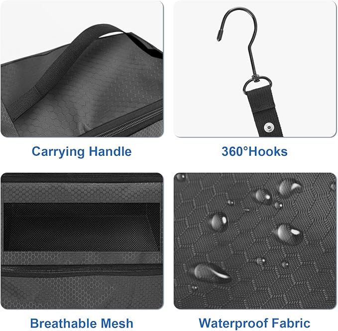 Suitcase Organizer, Travel Luggage Organizer Portable Hanging Travel Shelves - Image 4