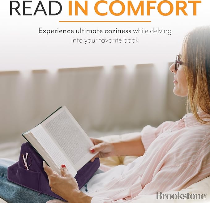 Brookstone, Memory Foam Lap Desk Tablet Holder, Holds Phones, E-Book Readers - Image 4