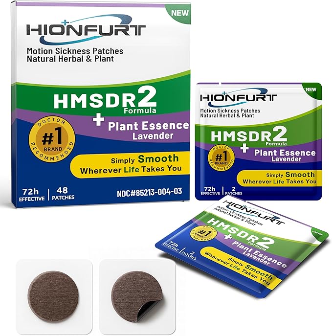 HMSDR2 48ct Motion Sickness Patches by HIONFURT