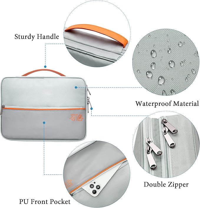 SELLYFELLY Electronics Travel Organizer, Double Layer Cable Organizer Bag - Image 4