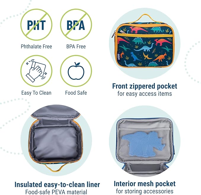 Wildkin Kids Insulated Lunch Box – Durable and Reusable - Image 4