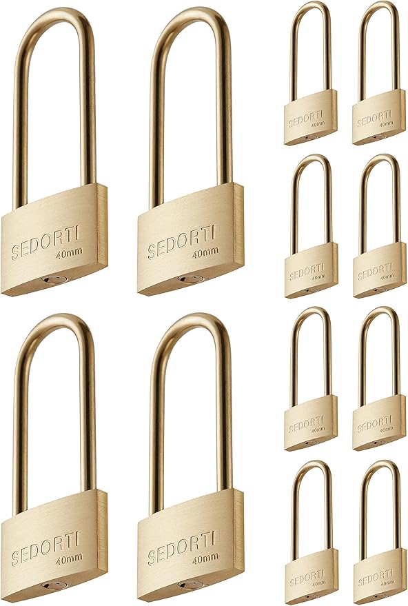 Weather Proof Lock, Keyed Alike Solid Brass Padlocks by SEDORTI