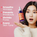 SeoulCeuticals Large 2oz Korean 20% Vitamin C Hyaluronic Acid Serum + CE Ferulic Acid - Potent Anti Aging Vit C, Anti Wrinkle K Beauty Skincare (Pack of 2)