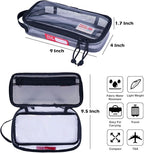 Rough Enough Clear Travel TSA Approved Toiletry Bag Small Toothbrush Case - Image 3